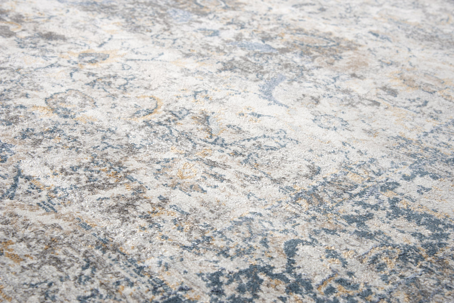 Bristol BRS105 Beige/Blue Machine-Made Rug - Rizzy