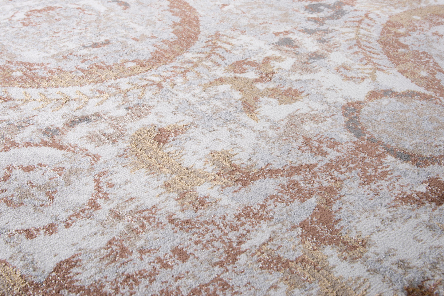 Bristol BRS109 Beige/Copper Machine-Made Rug - Rizzy