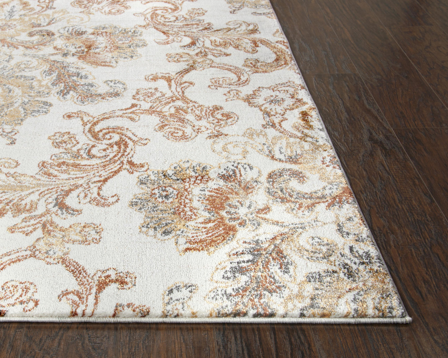 Bristol BRS110 Beige/Copper Machine-Made Rug - Rizzy