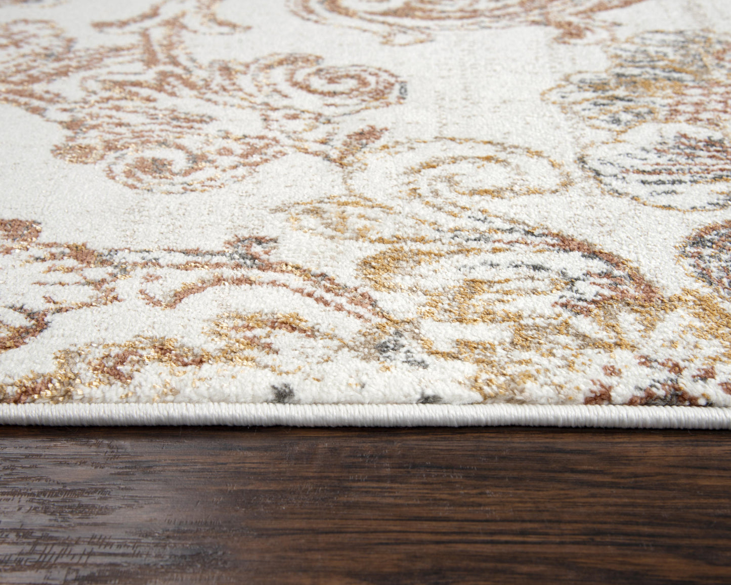 Bristol BRS110 Beige/Copper Machine-Made Rug - Rizzy