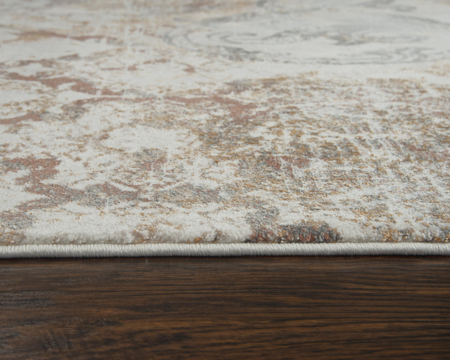Bristol BRS112 Beige/Copper Machine-Made Rug - Rizzy