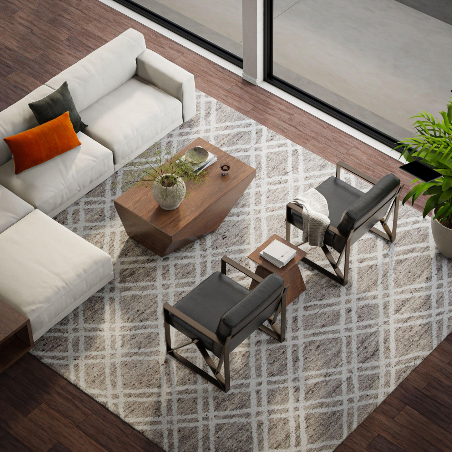 Bixby BX04TN Tan Hand Tufted Rug - Rizzy