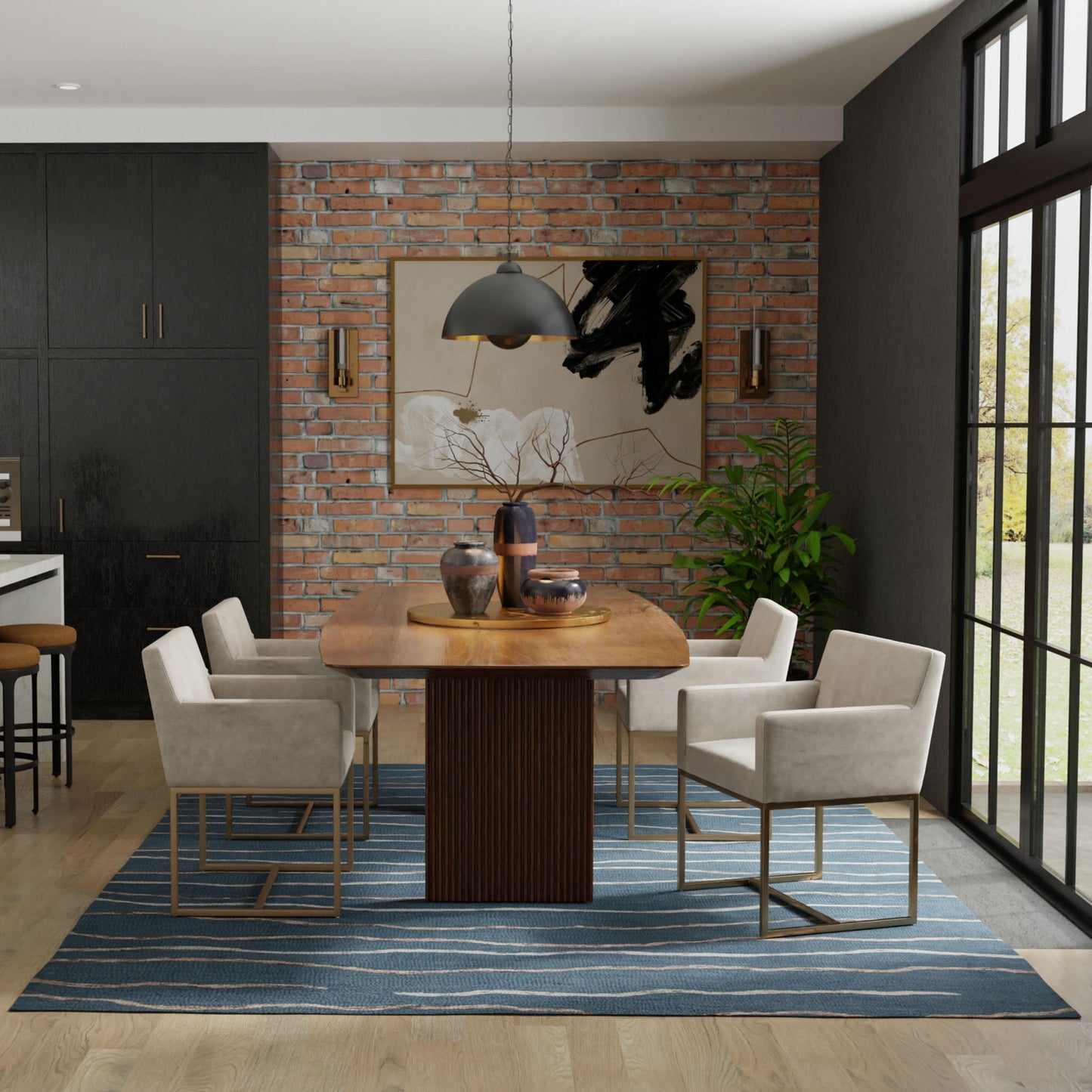 Bixby BX07BL Blue Hand Tufted Rug - Rizzy