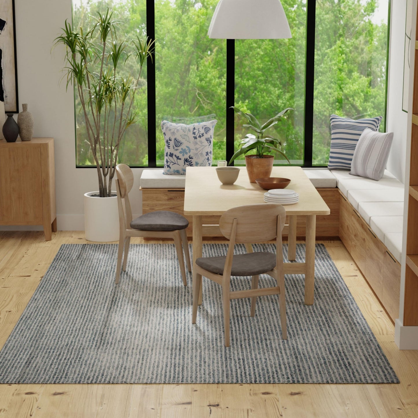 Bixby BX08BL Blue Hand Tufted Rug - Rizzy