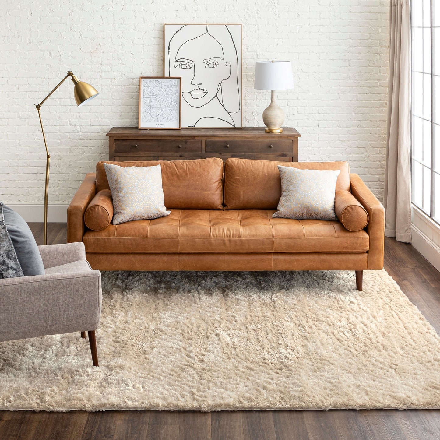 Billow Shag Cream Area Rug - Karastan