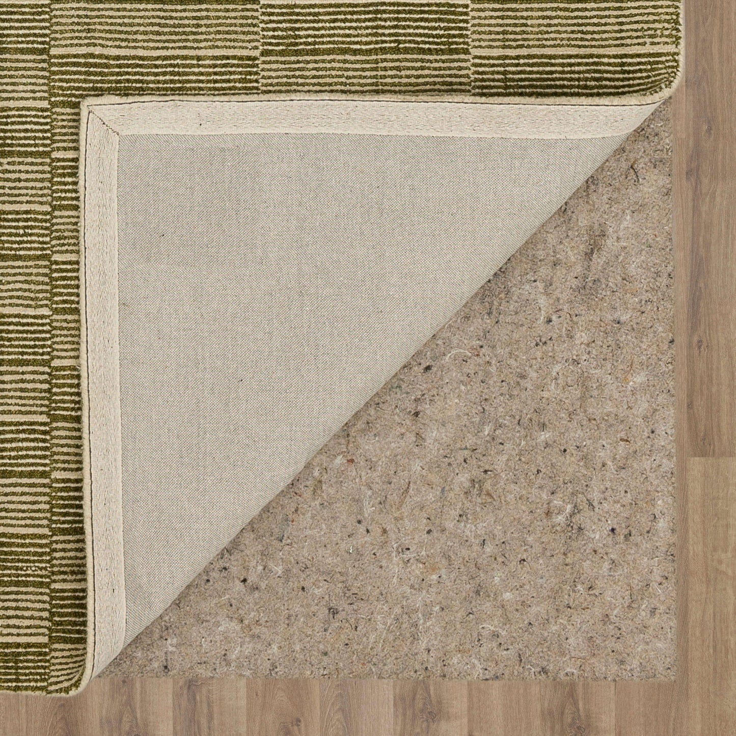 Broken Stripe Moss Area Rug - Karastan