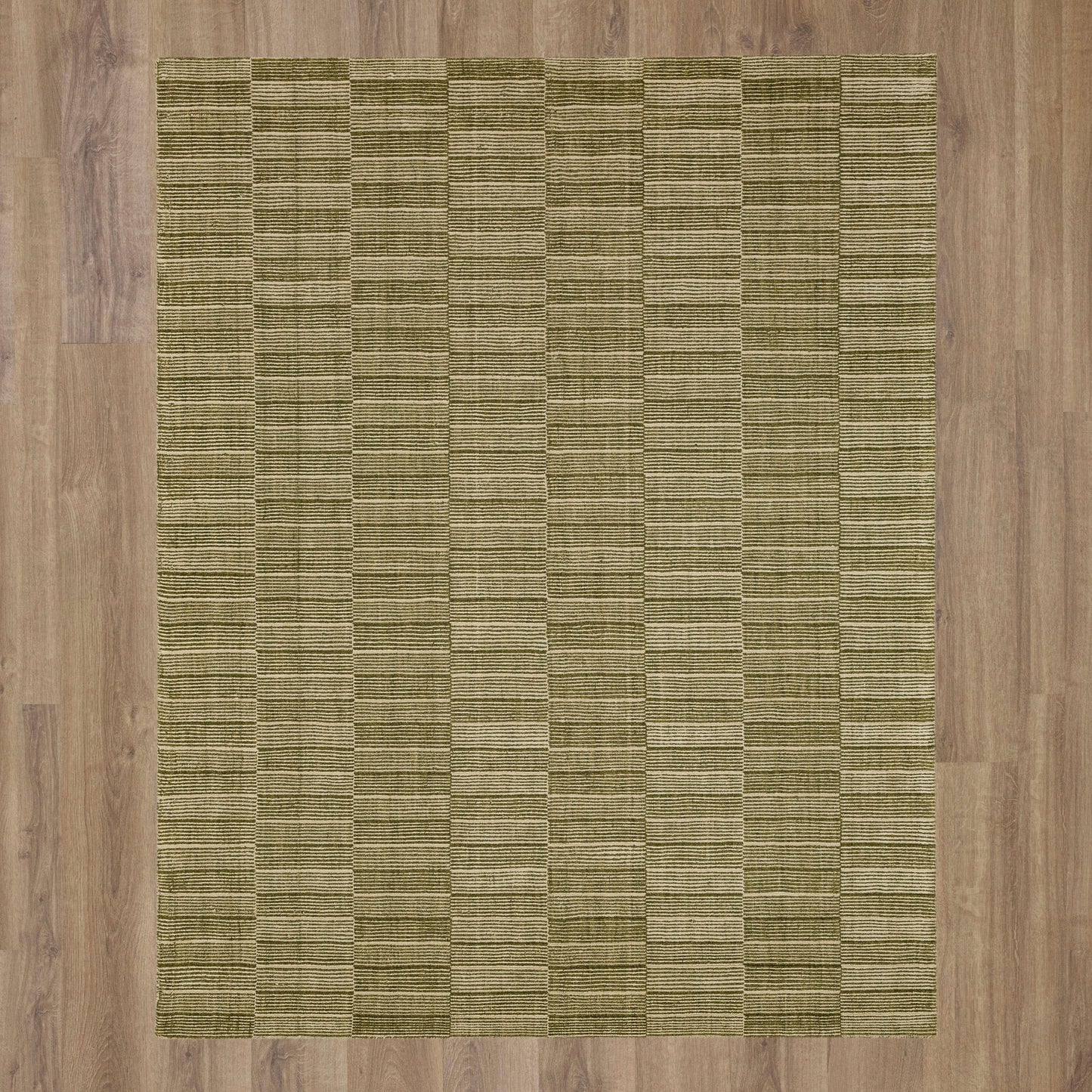 Broken Stripe Moss Area Rug - Karastan