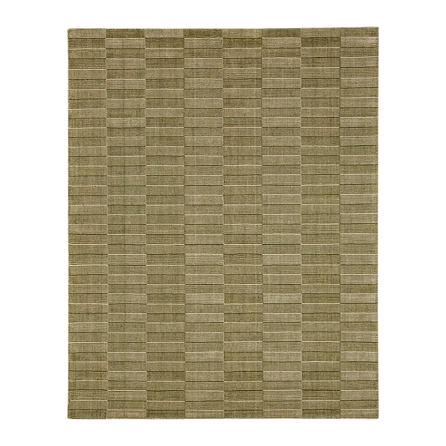 Broken Stripe Moss Area Rug - Karastan