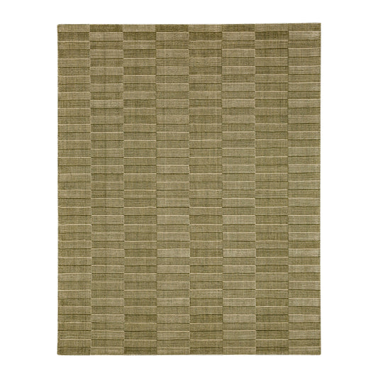 Broken Stripe Moss Area Rug - Karastan