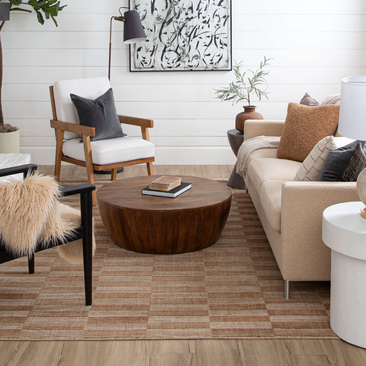 Broken Stripe Sienna Area Rug - Karastan