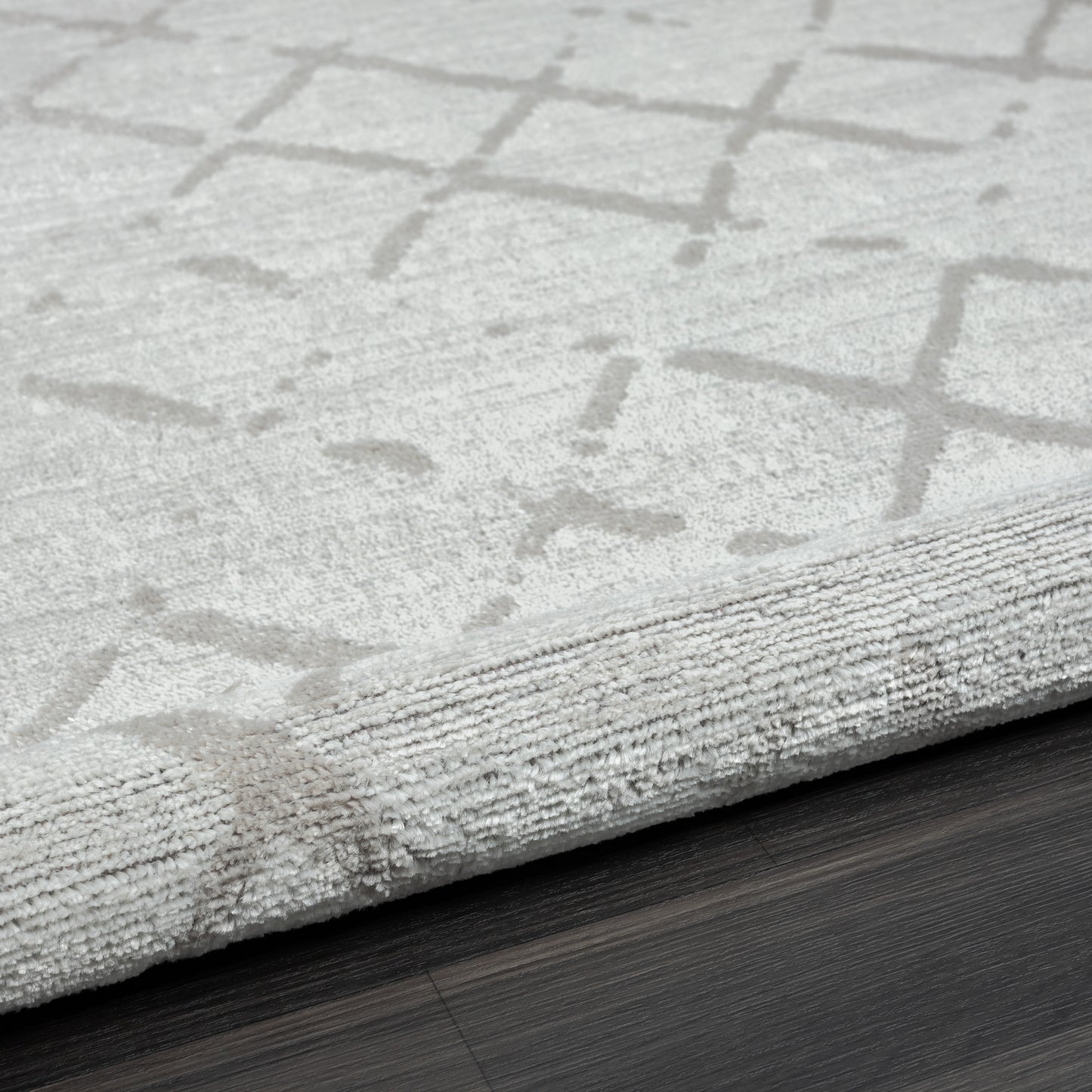 Calgary-82275 Contemporary Power-Loomed Cream/Gray Jute Indoor Area Rug - LR Home