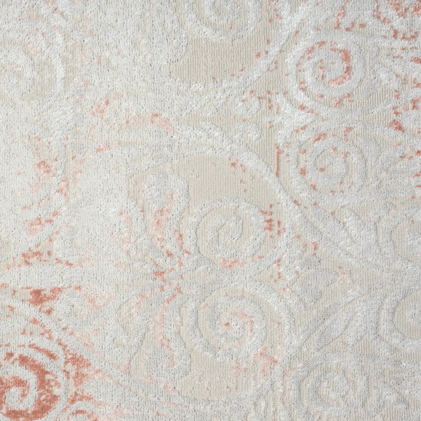 CALGR-82276 Transitional/Casual Machine Made Coral Pink Synthetic Indoor Area Rugs - LR Home