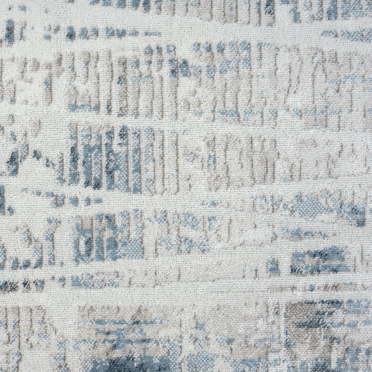 Calgary-82277 Contemporary Power-Loomed Blue/Cream Jute Indoor Area Rug - LR Home