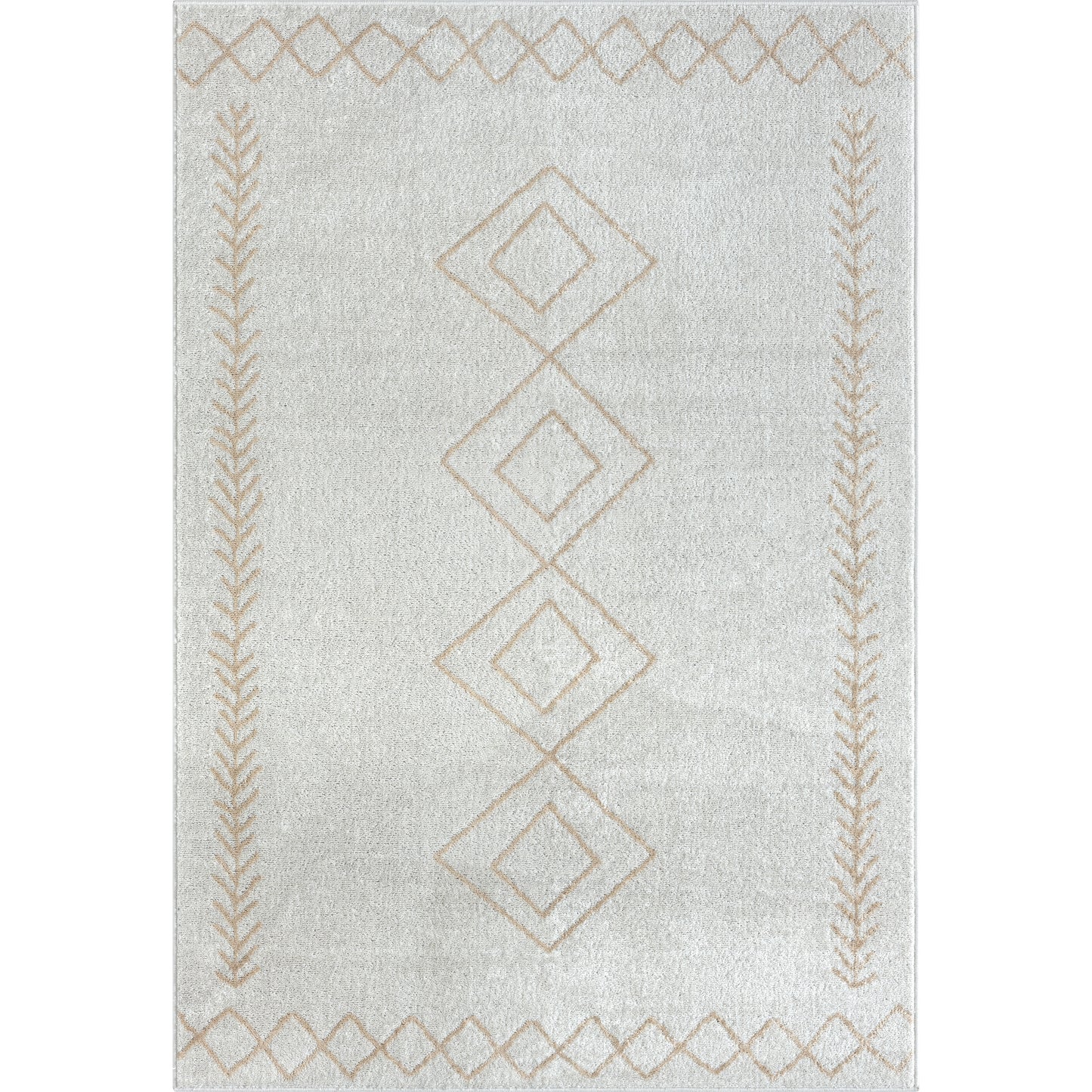 Calgary-82278 Transitional Power-Loomed Cream Jute Indoor Area Rug - LR Home
