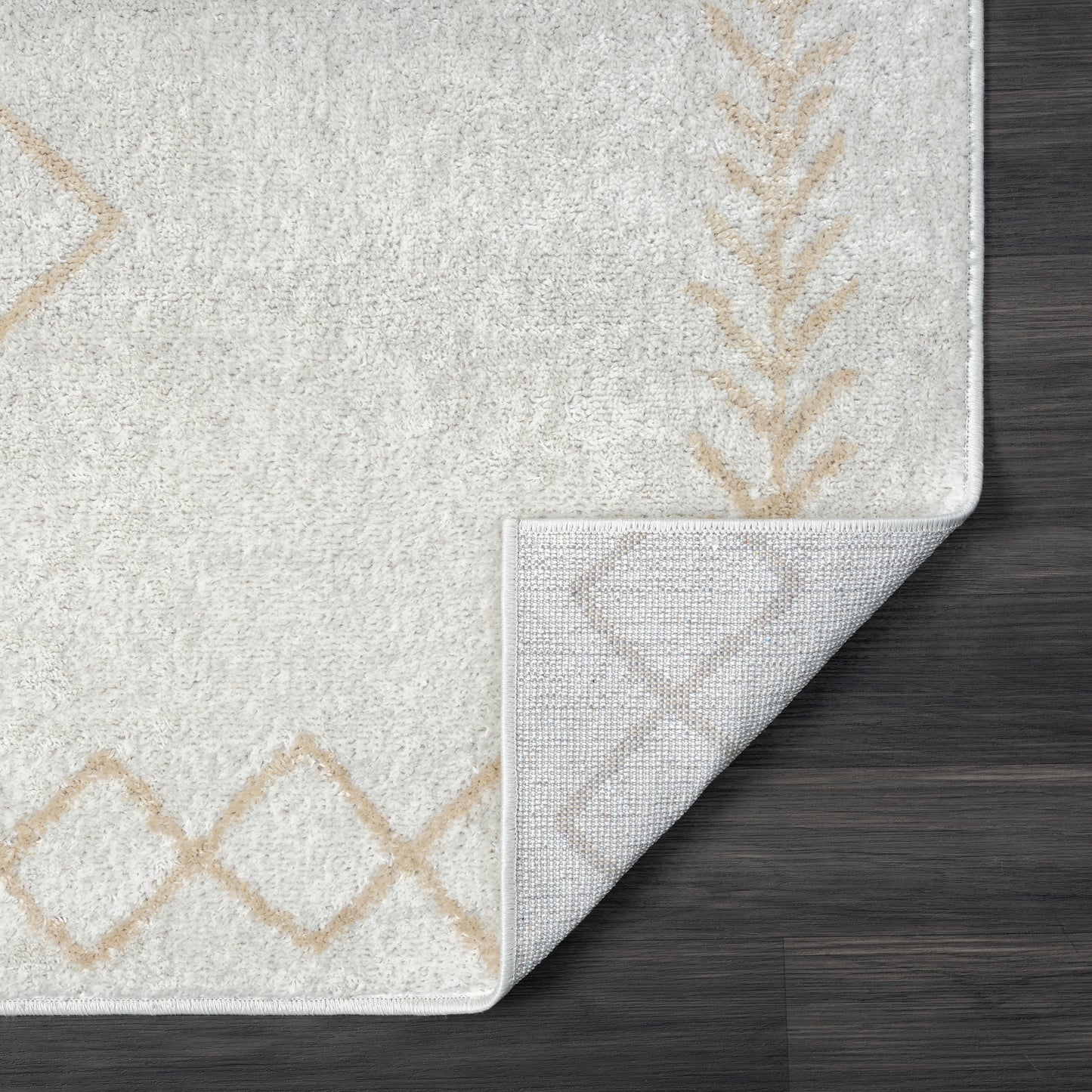 Calgary-82278 Transitional Power-Loomed Cream Jute Indoor Area Rug - LR Home
