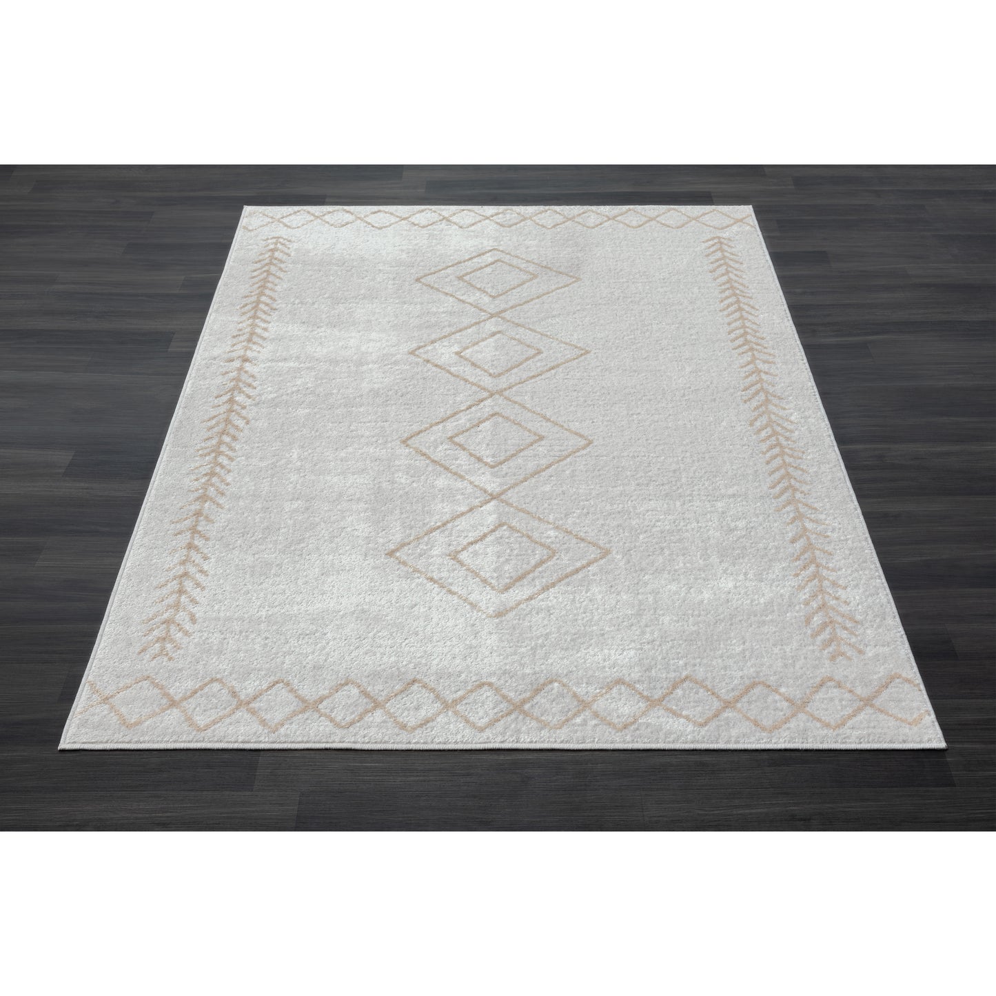 CALGR-82278 Transitional/Casual Machine Made Cream Synthetic Indoor Area Rugs - LR Home