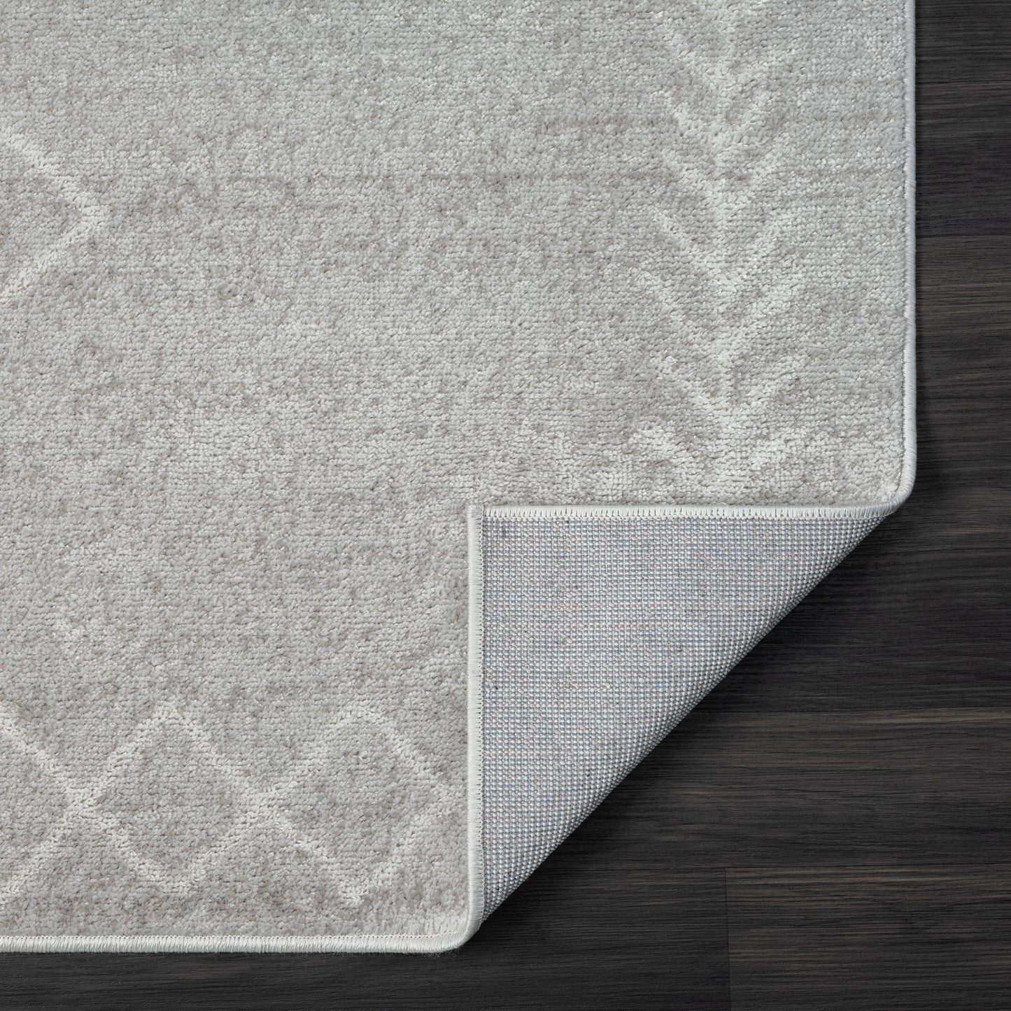CALGR-82278 Transitional/Casual Machine Made Gray Synthetic Indoor Area Rugs - LR Home