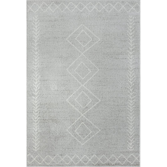 Evette Rios Calgary Transitional Diamond Indoor Area Rug, Gray - Silo view
