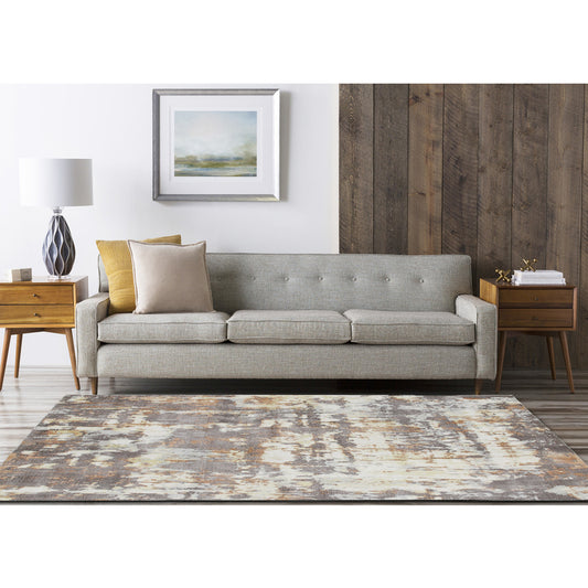 Calypso-81694 Contemporary Hand-Woven Brown/Gray Latex Indoor Area Rug - LR Home