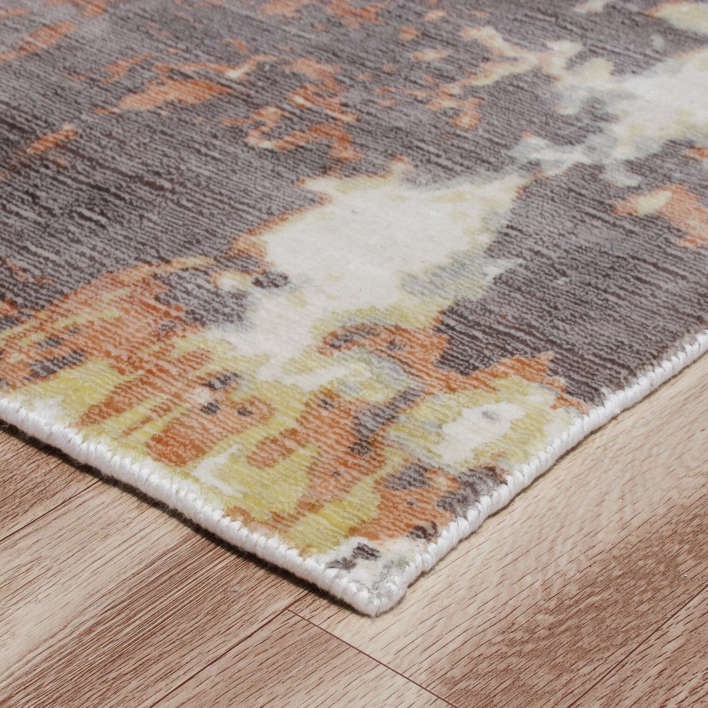 Calypso-81694 Contemporary Hand-Woven Brown/Gray Latex Indoor Area Rug - LR Home