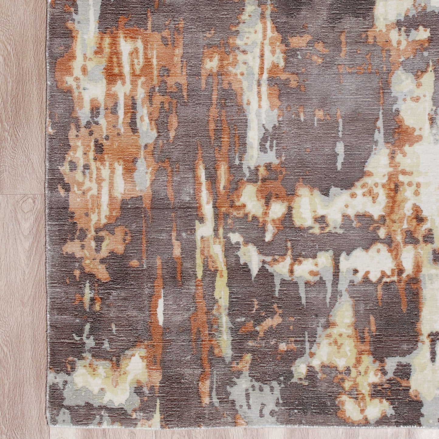 Calypso-81694 Contemporary Hand-Woven Brown/Gray Latex Indoor Area Rug - LR Home