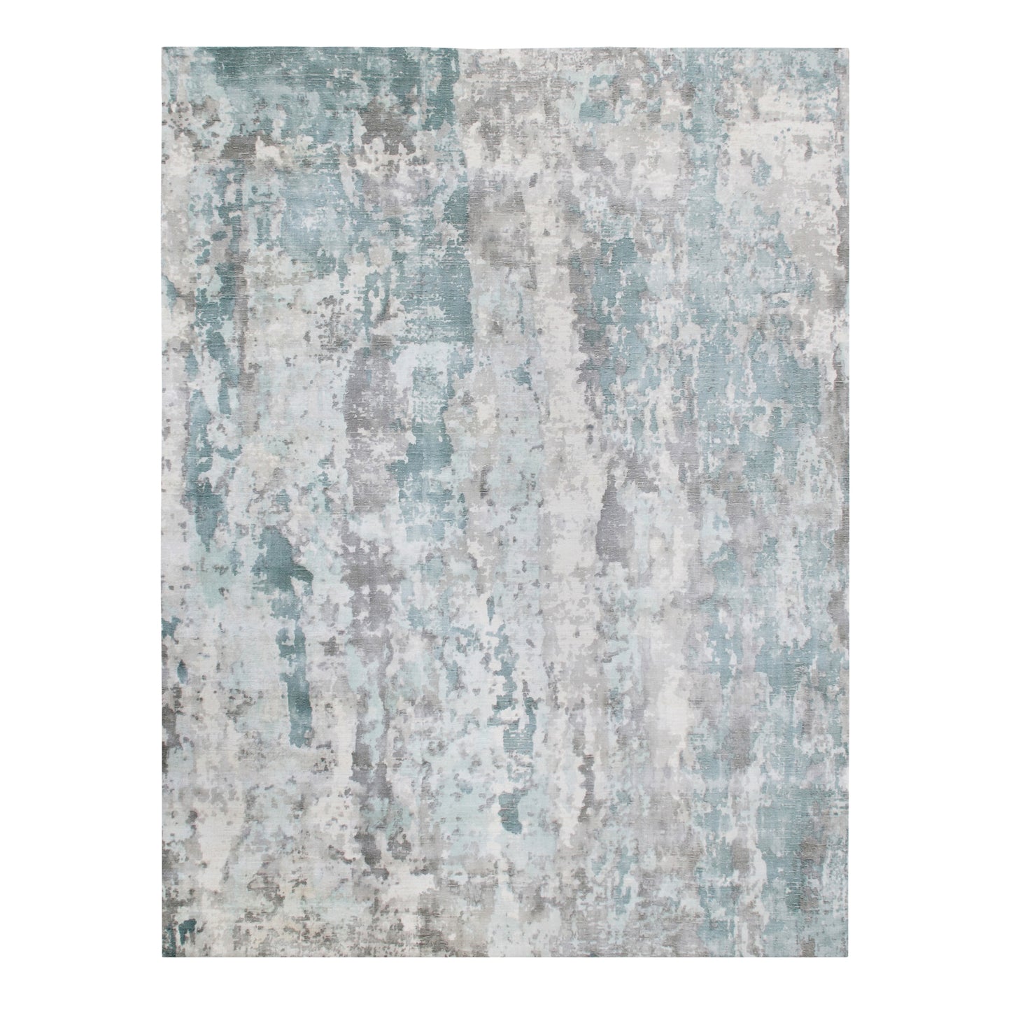 Calypso-81695 Contemporary Hand-Woven Blue/Gray Latex Indoor Area Rug - LR Home