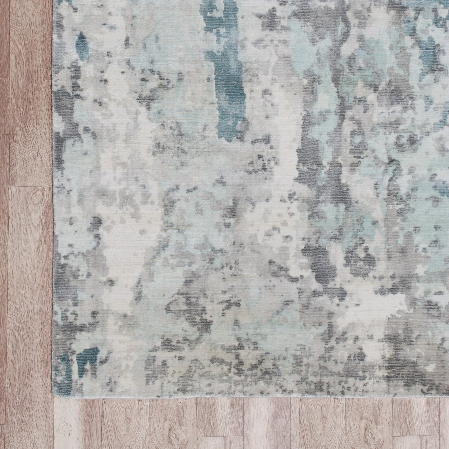 Calypso-81695 Contemporary Hand-Woven Blue/Gray Latex Indoor Area Rug - LR Home