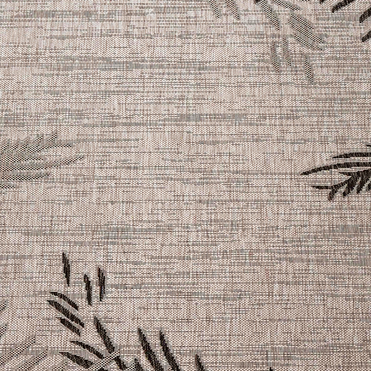 Captiva-81016 Tropical Power-Loomed Black Polypropylene Indoor/Outdoor Area Rug - LR Home