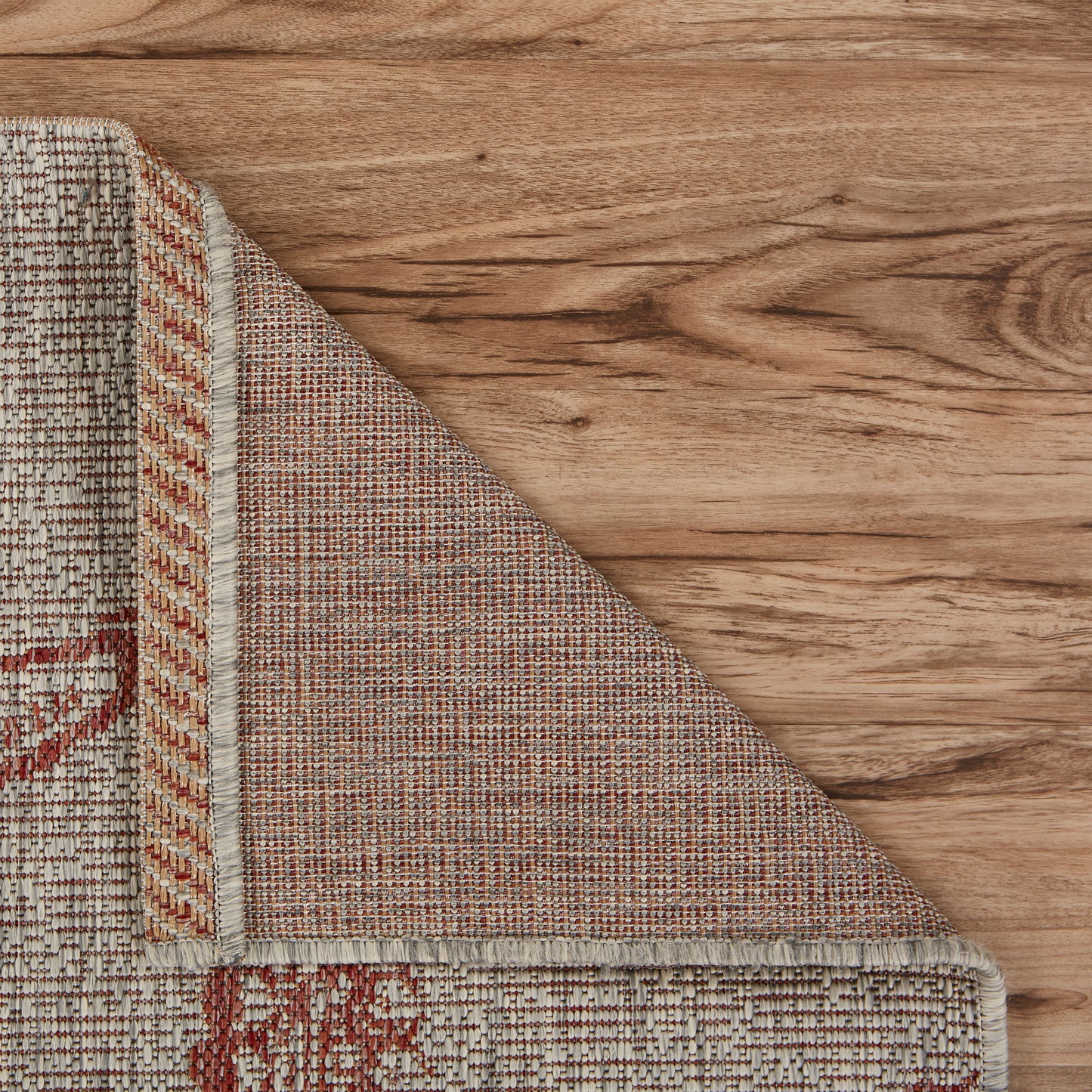 Captiva-81020 Nautical Power-Loomed Rust Polypropylene Indoor/Outdoor Area Rug - LR Home
