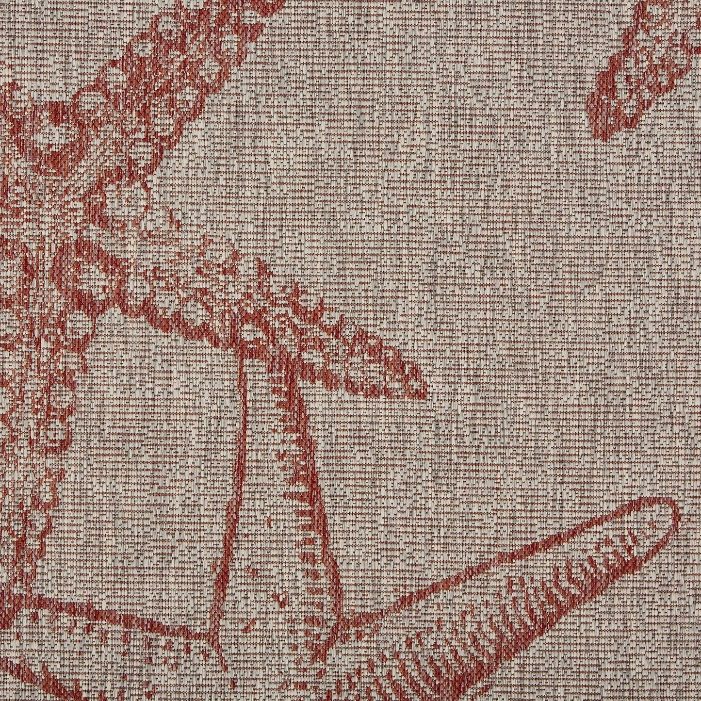 CAPTI-81019 Nautical/Coastal Machine Made Rust Polypropylene Indoor/Outdoor Area Rugs - LR Home