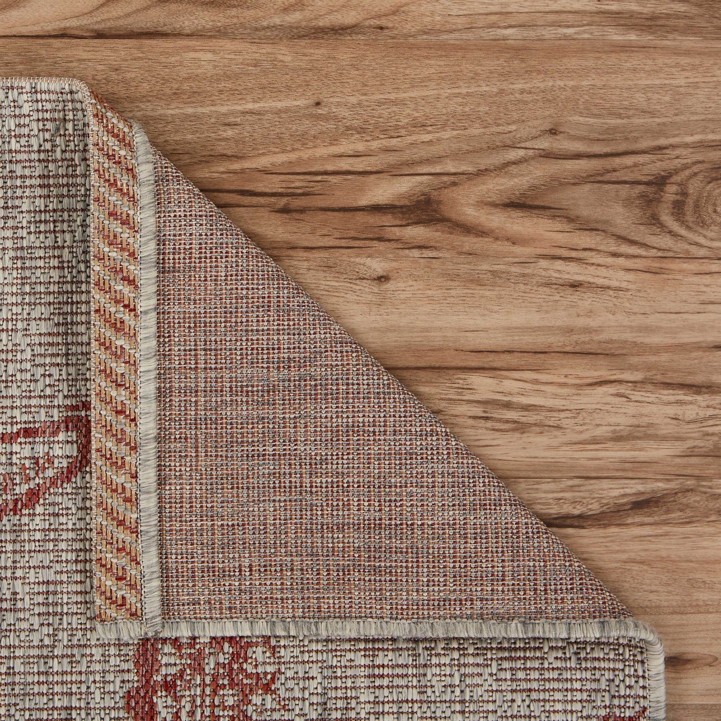 CAPTI-81019 Nautical/Coastal Machine Made Rust Polypropylene Indoor/Outdoor Area Rugs - LR Home