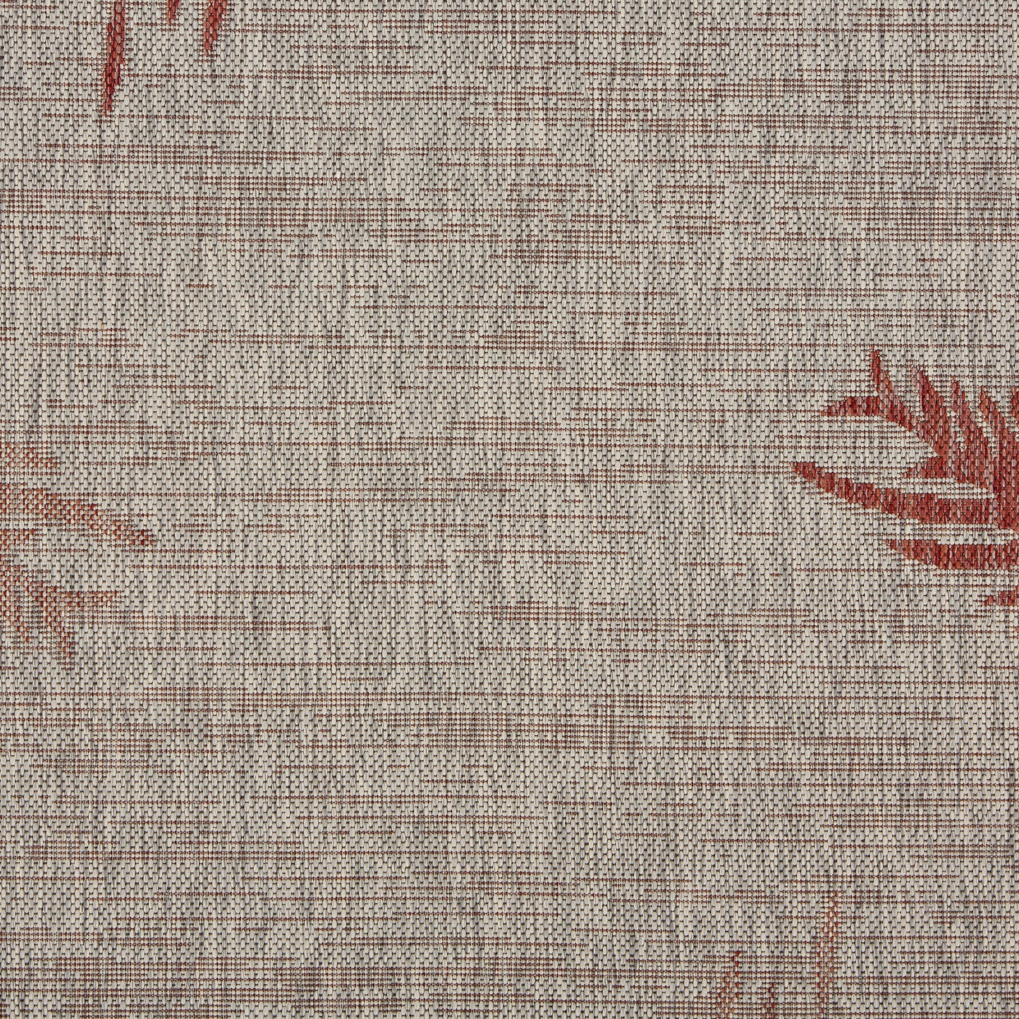 Captiva-81023 Tropical Power-Loomed Red Polypropylene Indoor/Outdoor Area Rug - LR Home