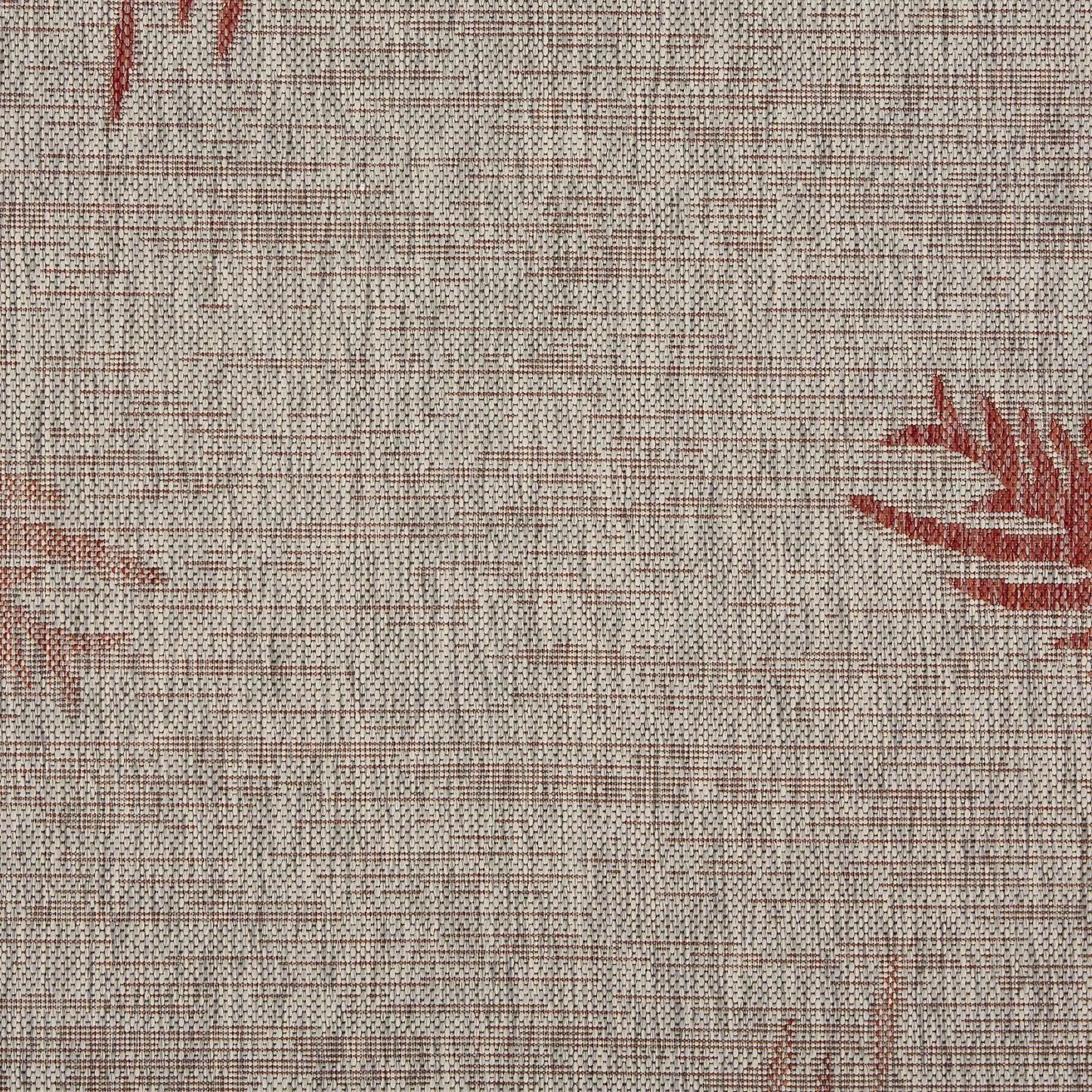 CAPTI-81016 Tropical Machine Made Red Polypropylene Indoor/Outdoor Area Rugs - LR Home