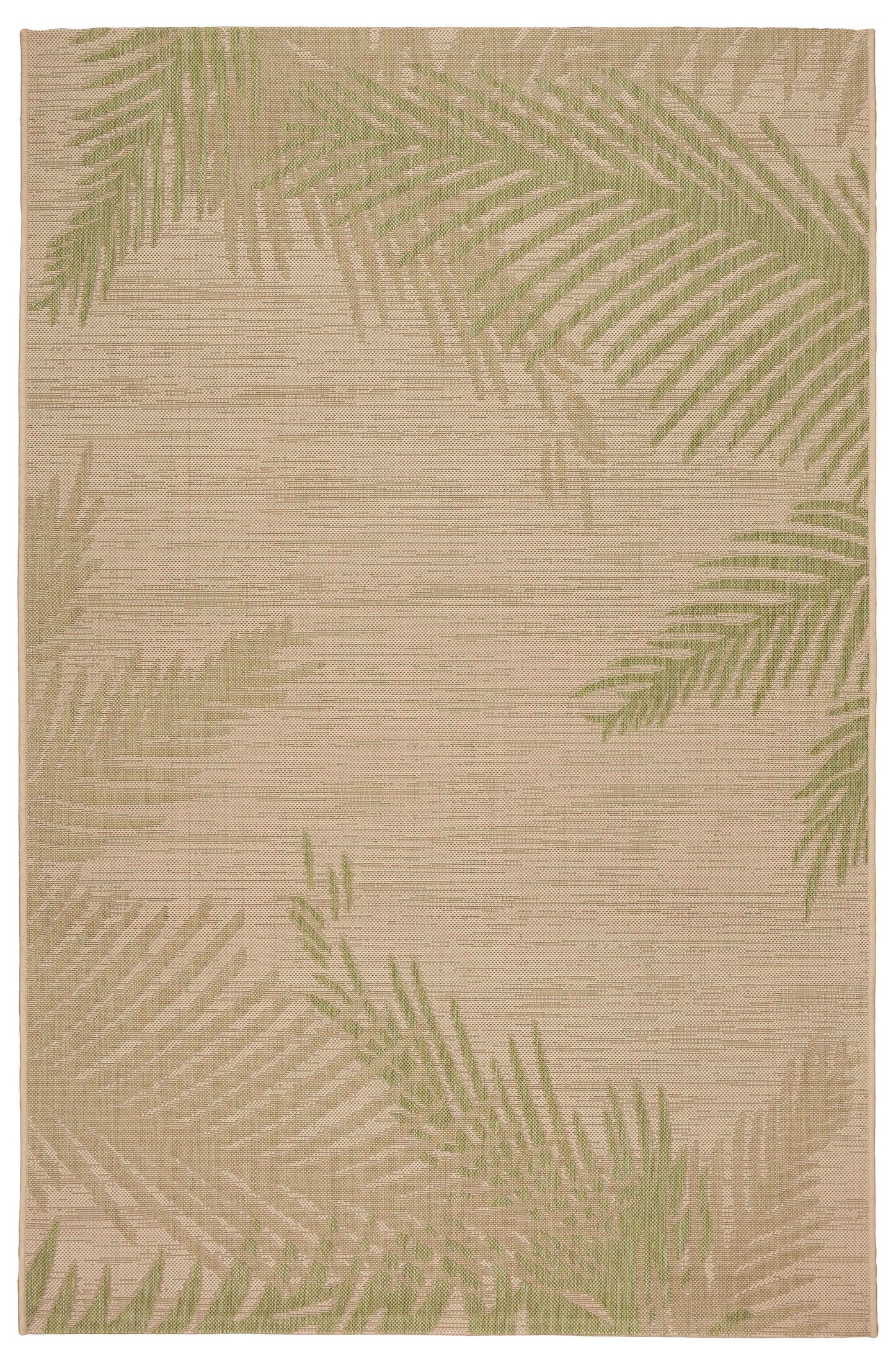 CAPTI-81016 Tropical Machine Made Green Polypropylene Indoor/Outdoor Area Rugs - LR Home