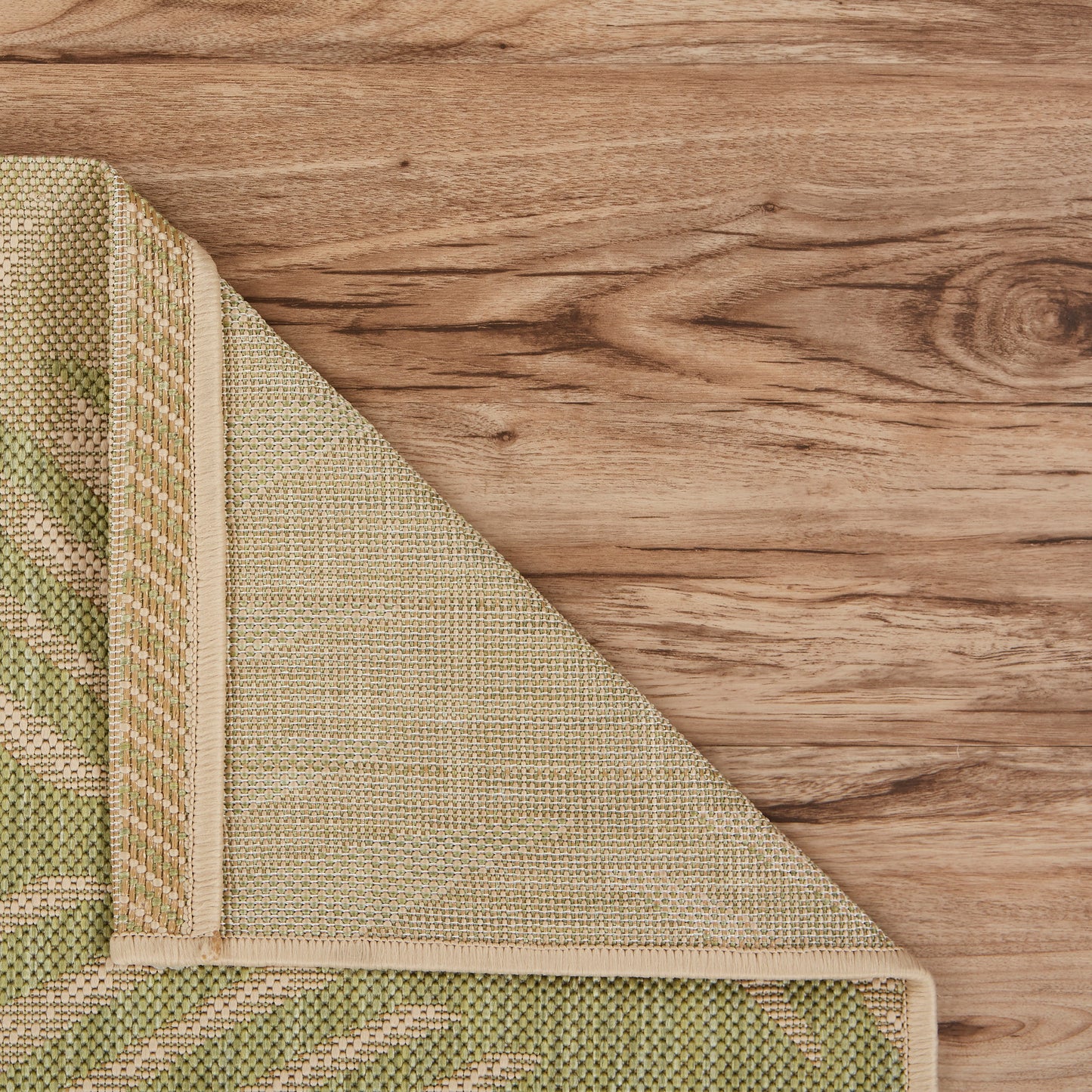 CAPTI-81016 Tropical Machine Made Green Polypropylene Indoor/Outdoor Area Rugs - LR Home