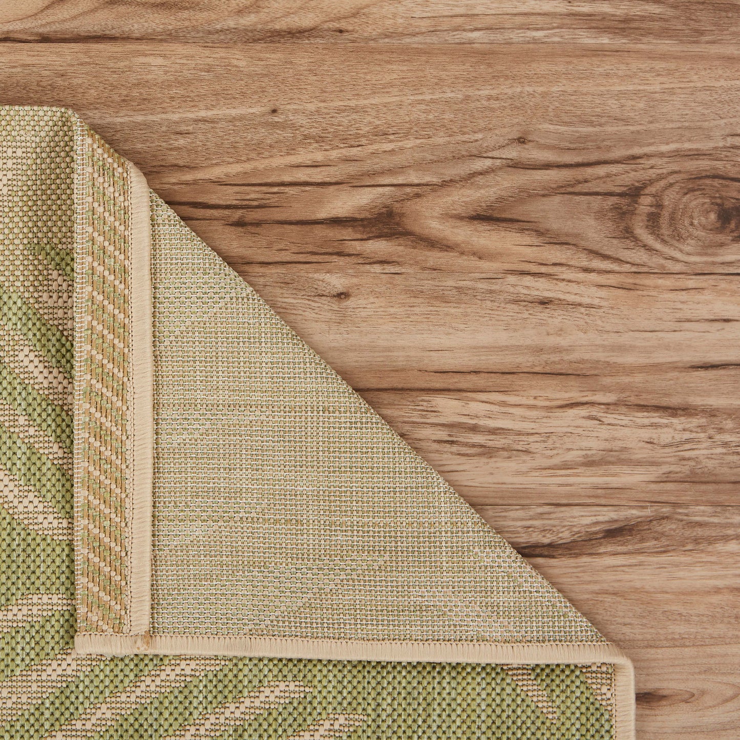 CAPTI-81016 Tropical Machine Made Green Polypropylene Indoor/Outdoor Area Rugs - LR Home
