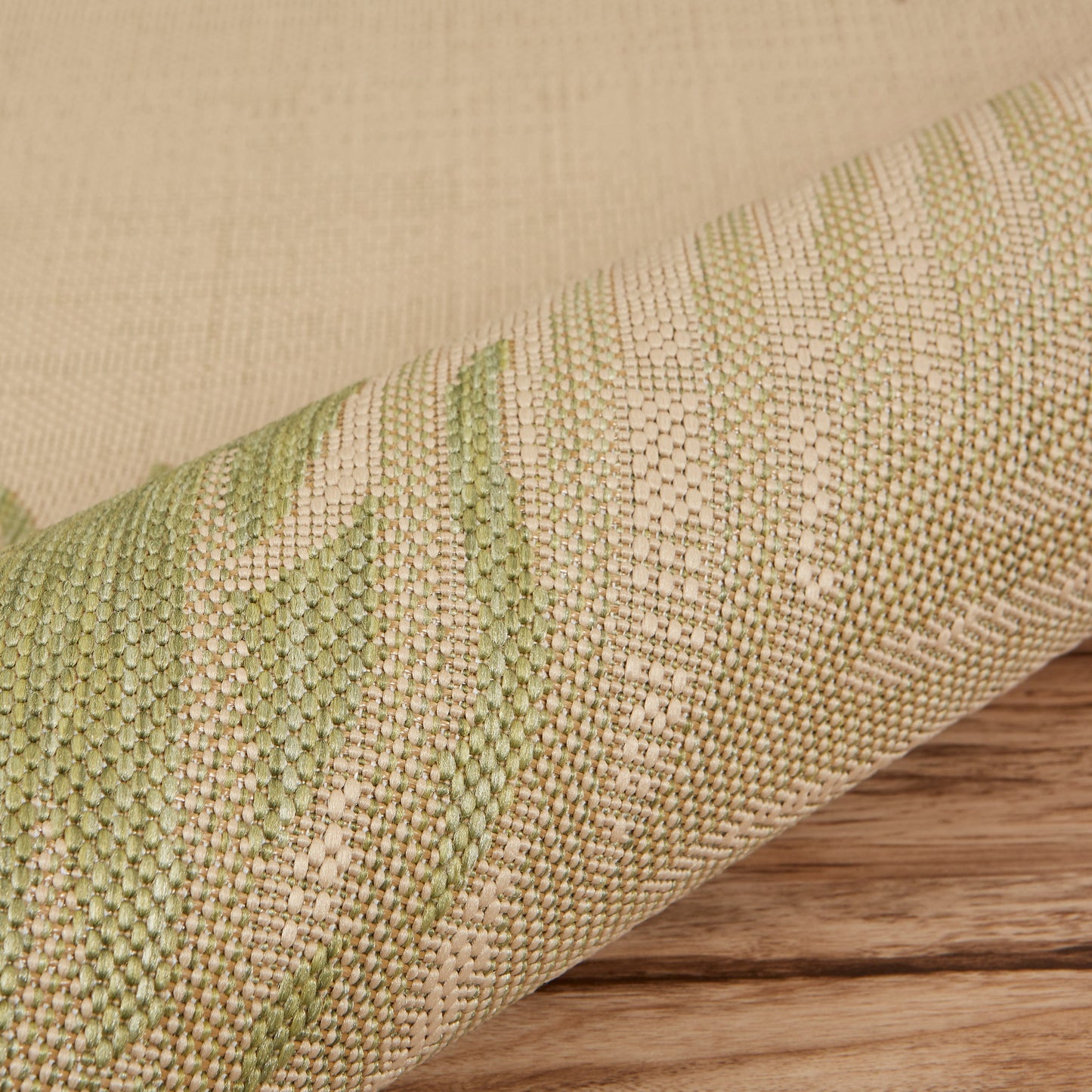 CAPTI-81016 Tropical Machine Made Green Polypropylene Indoor/Outdoor Area Rugs - LR Home