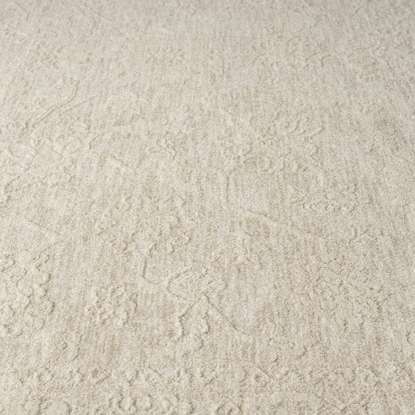 Castillo-82738 Farmhouse Power-Loomed Beige/Cream Cotton Indoor Area Rug - LR Home