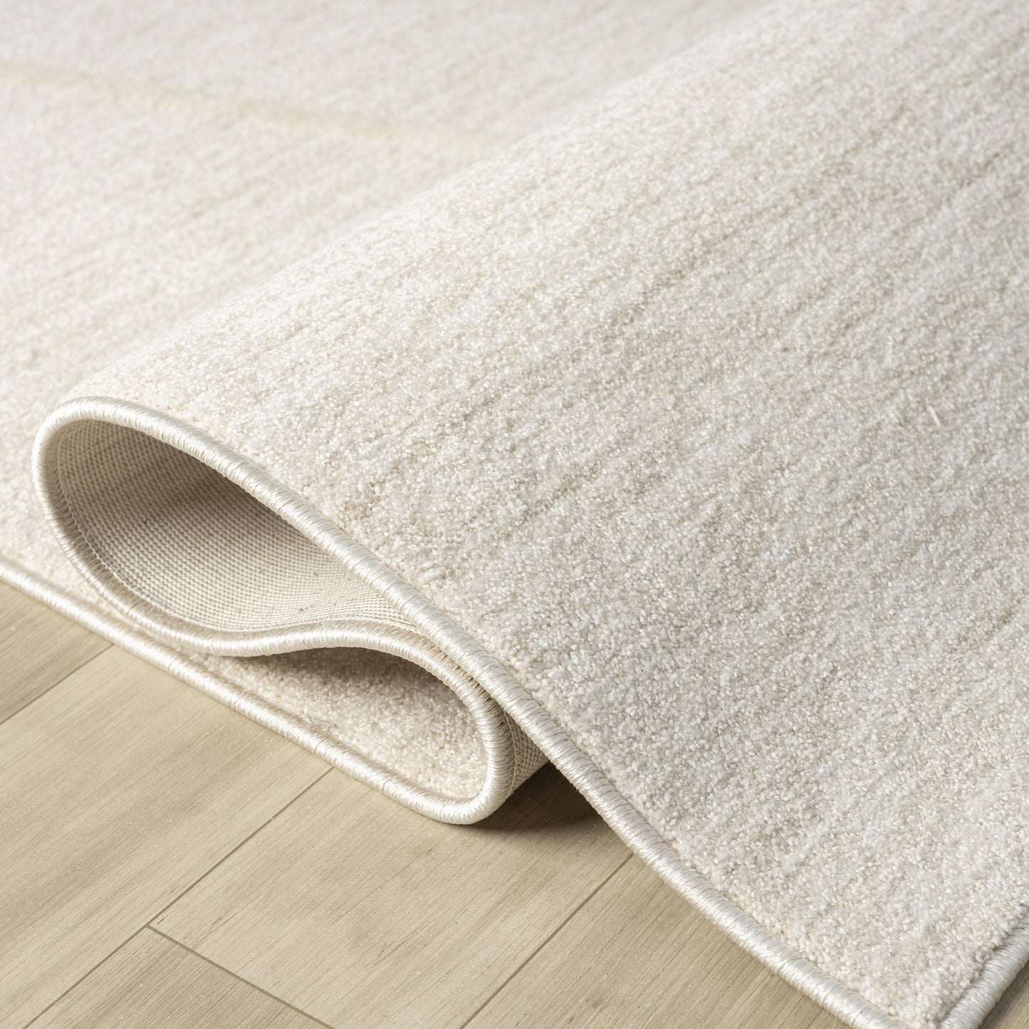 Castillo-82741 Modern Power-Loomed Cream Cotton Indoor Area Rug - LR Home