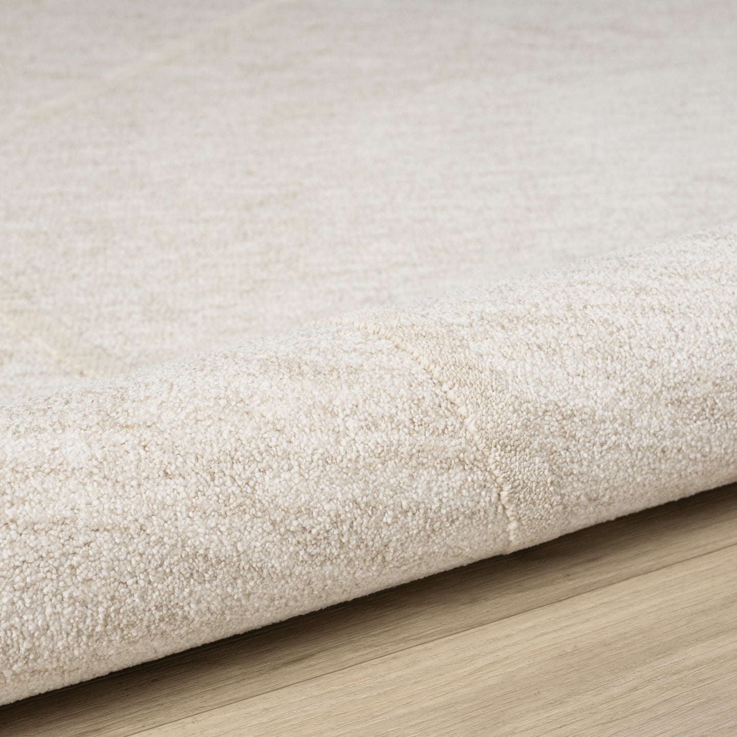 Castillo-82741 Modern Power-Loomed Cream Cotton Indoor Area Rug - LR Home