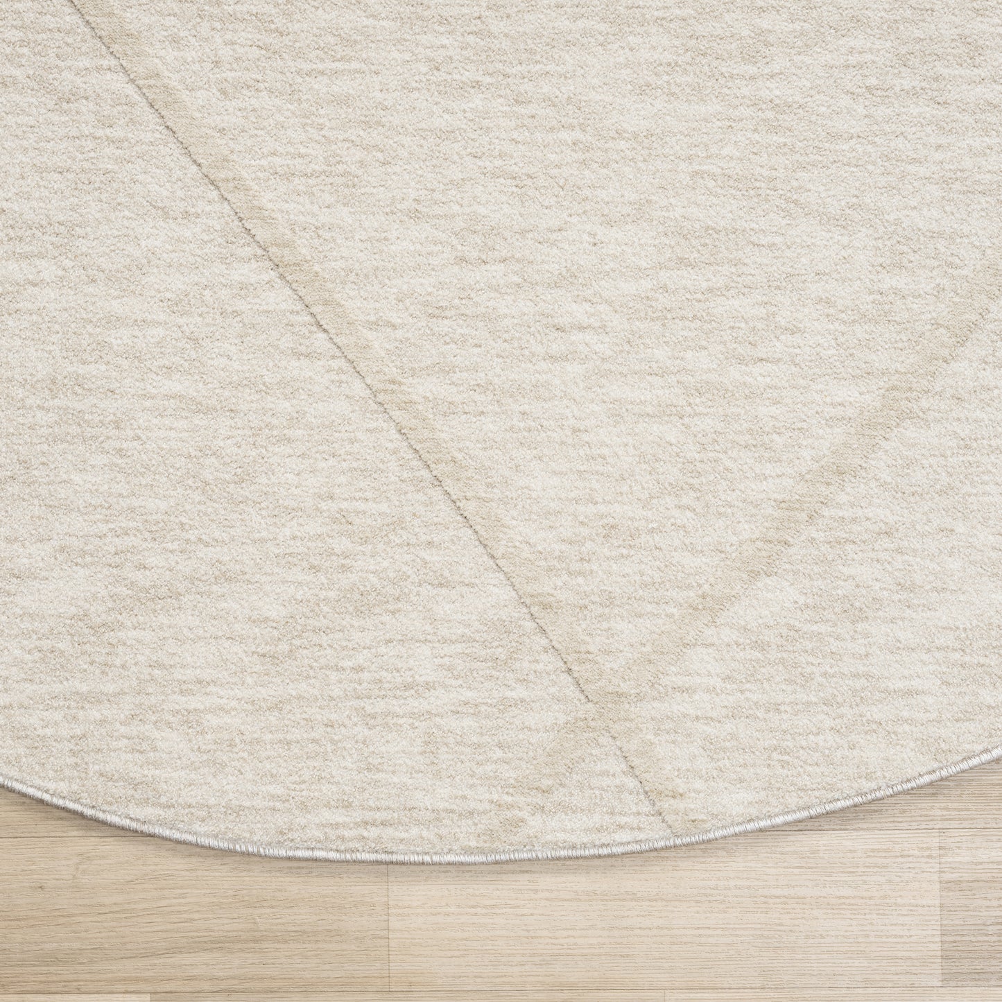 Castillo-82741 Modern Power-Loomed Cream Cotton Indoor Area Rug - LR Home