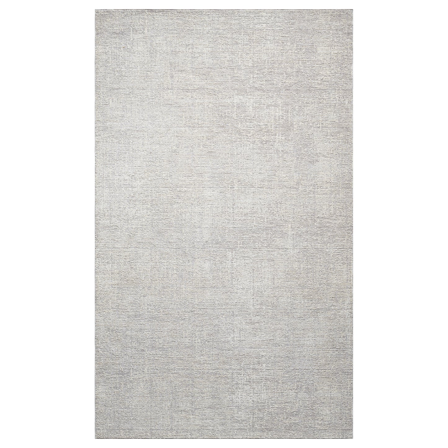 Castillo-82742 Transitional Power-Loomed Silver/Cream Cotton Indoor Area Rug - LR Home