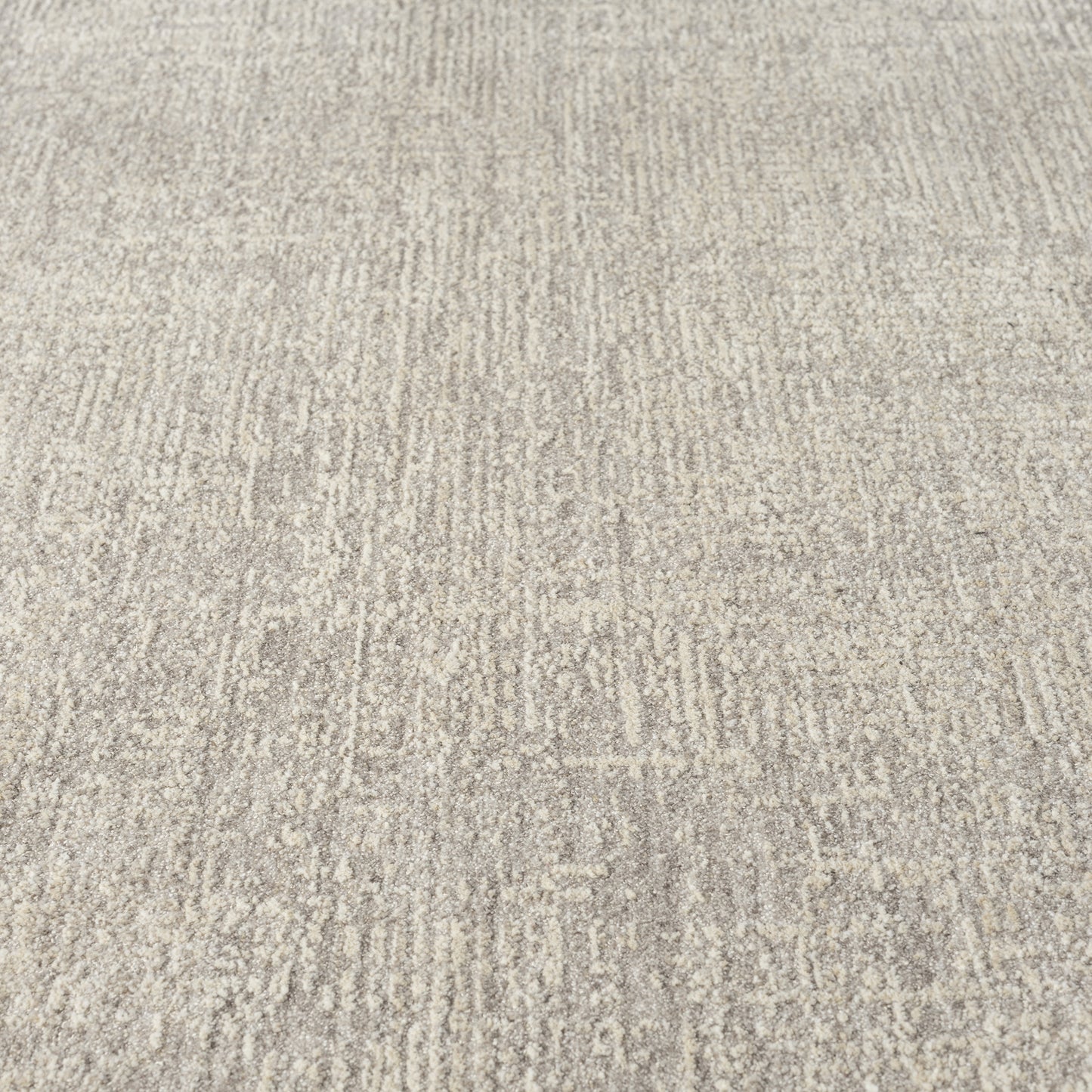 Castillo-82742 Transitional Power-Loomed Silver/Cream Cotton Indoor Area Rug - LR Home