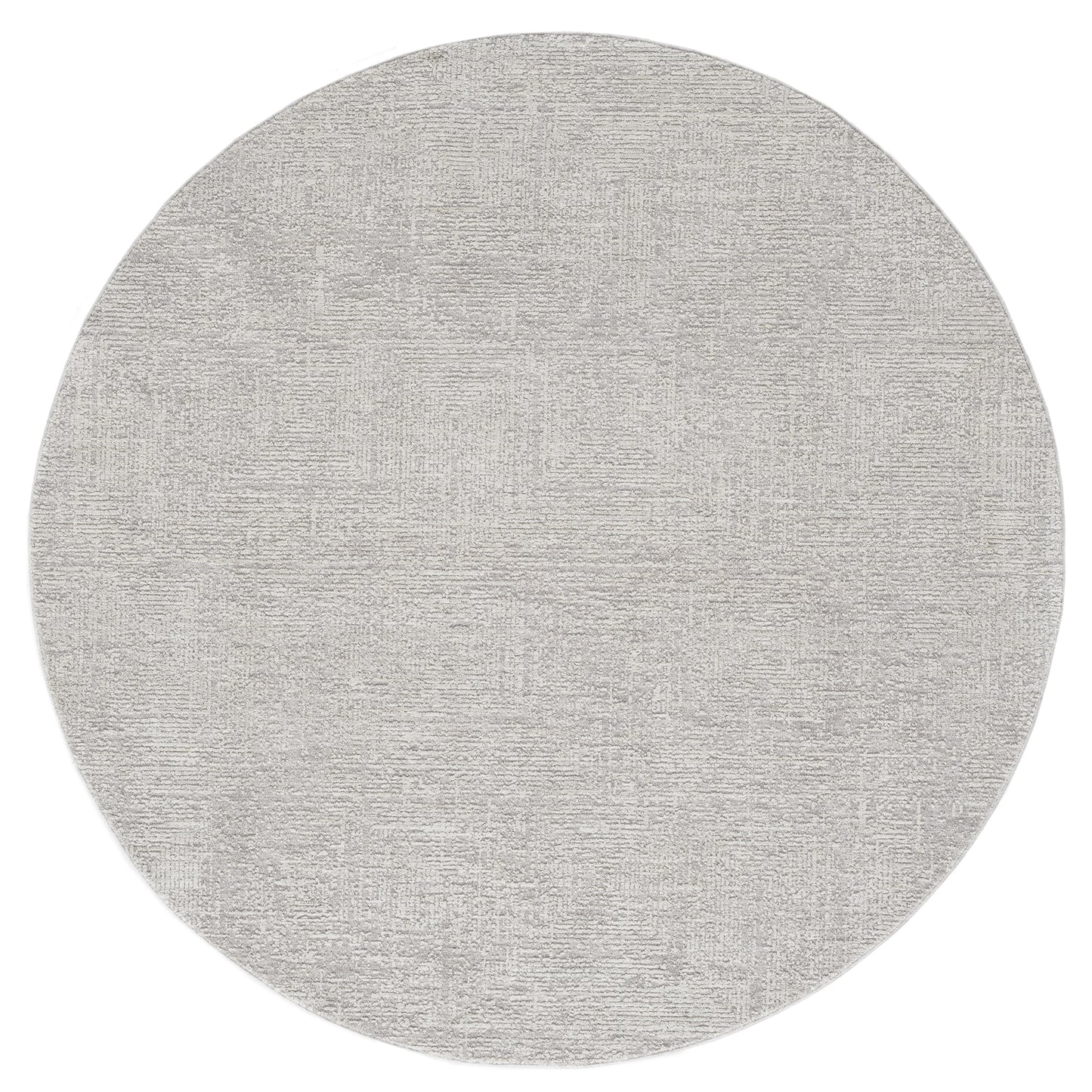 Castillo-82742 Transitional Power-Loomed Silver/Cream Cotton Indoor Area Rug - LR Home