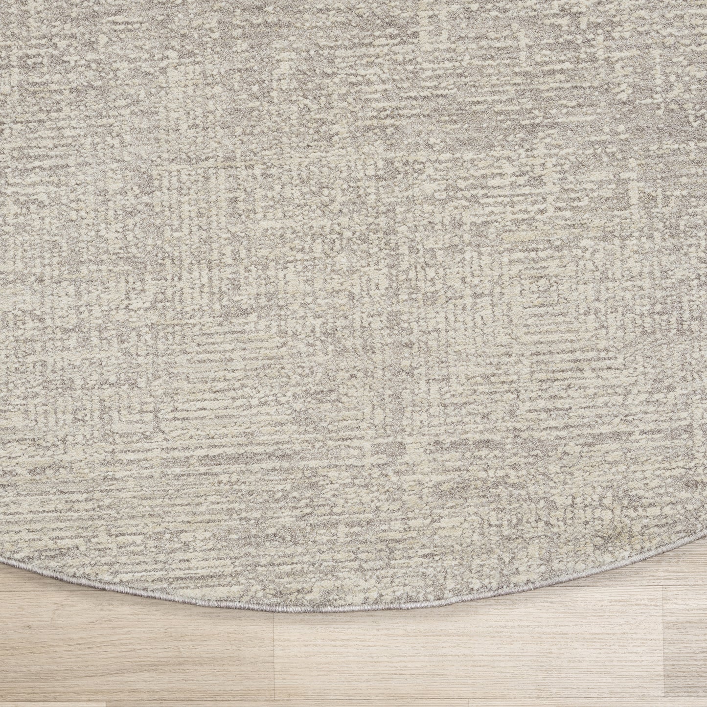 Castillo-82742 Transitional Power-Loomed Silver/Cream Cotton Indoor Area Rug - LR Home
