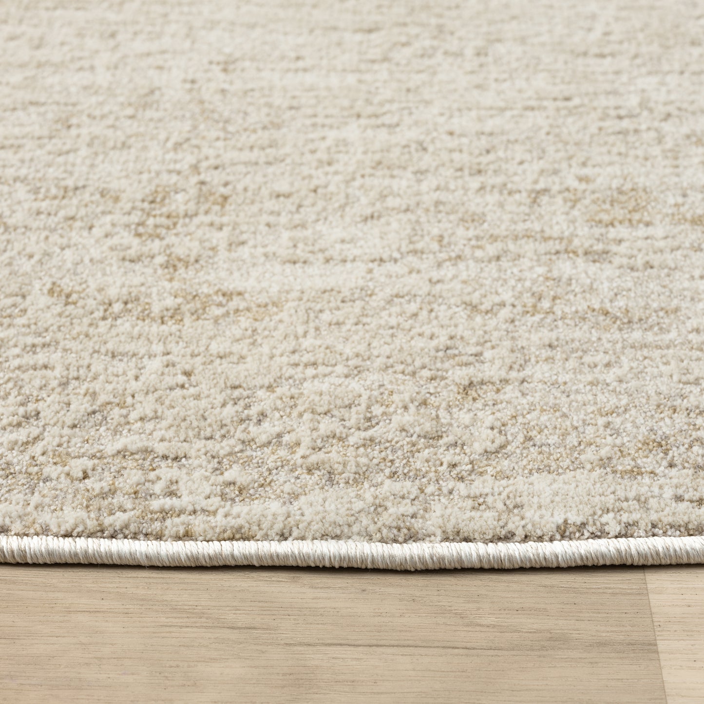 Castillo-82744 Modern Power-Loomed Cream/Gold Cotton Indoor Area Rug - LR Home