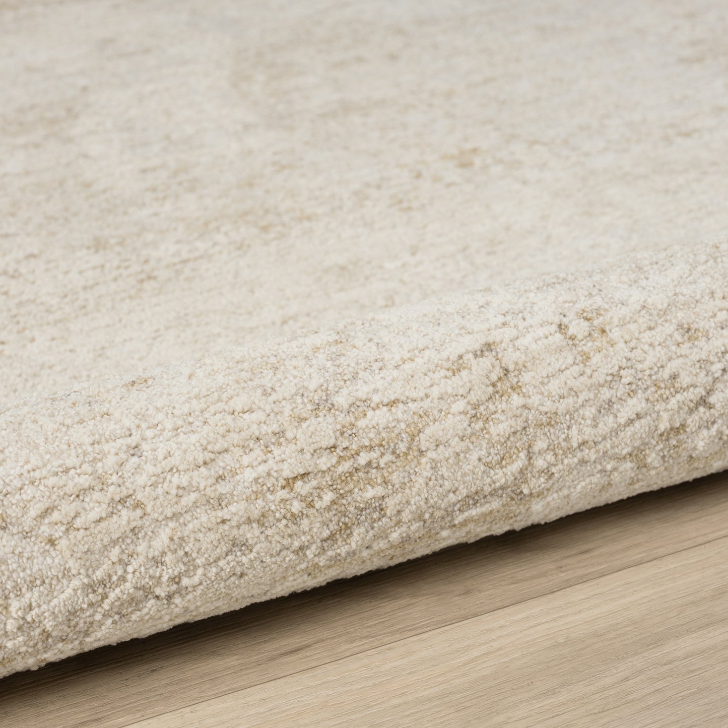 Castillo-82744 Modern Power-Loomed Cream/Gold Cotton Indoor Area Rug - LR Home