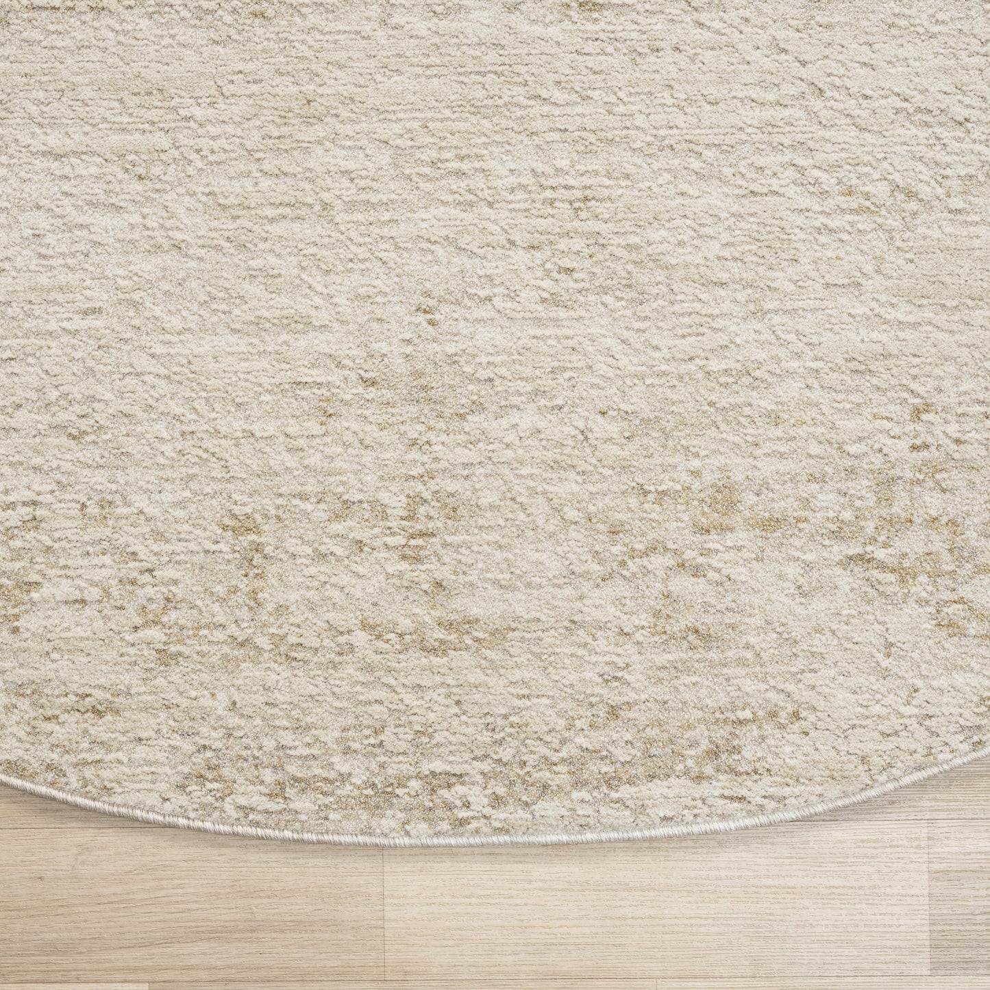 Castillo-82744 Modern Power-Loomed Cream/Gold Cotton Indoor Area Rug - LR Home