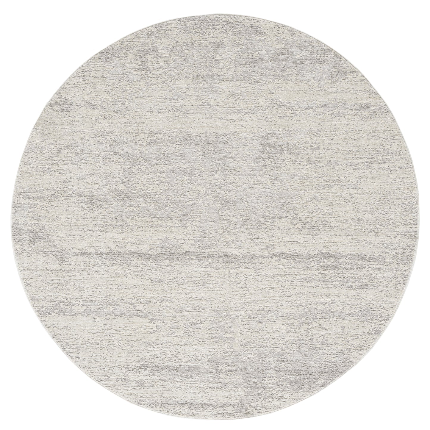 Castillo-82745 Farmhouse Power-Loomed Cream/Silver Cotton Indoor Area Rug - LR Home