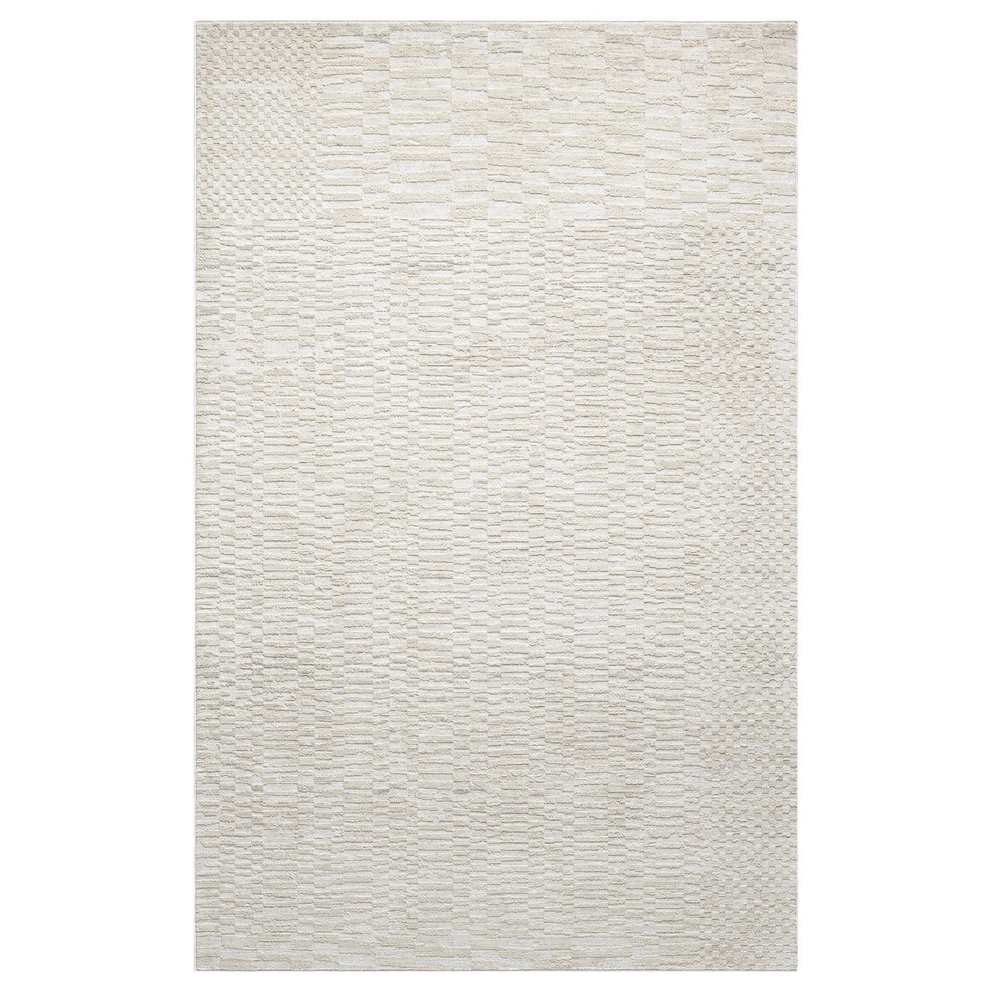 Castillo-82746 Transitional Power-Loomed Cream/Beige Cotton Indoor Area Rug - LR Home